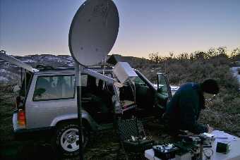 Ron, K7RJ, working Charlie, N7MLD on 10 GHz WFM